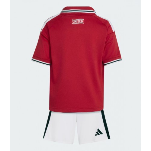 Manchester United Replika Hemmatröja Barn 2026-27 Kortärmad (+ Korta byxor)